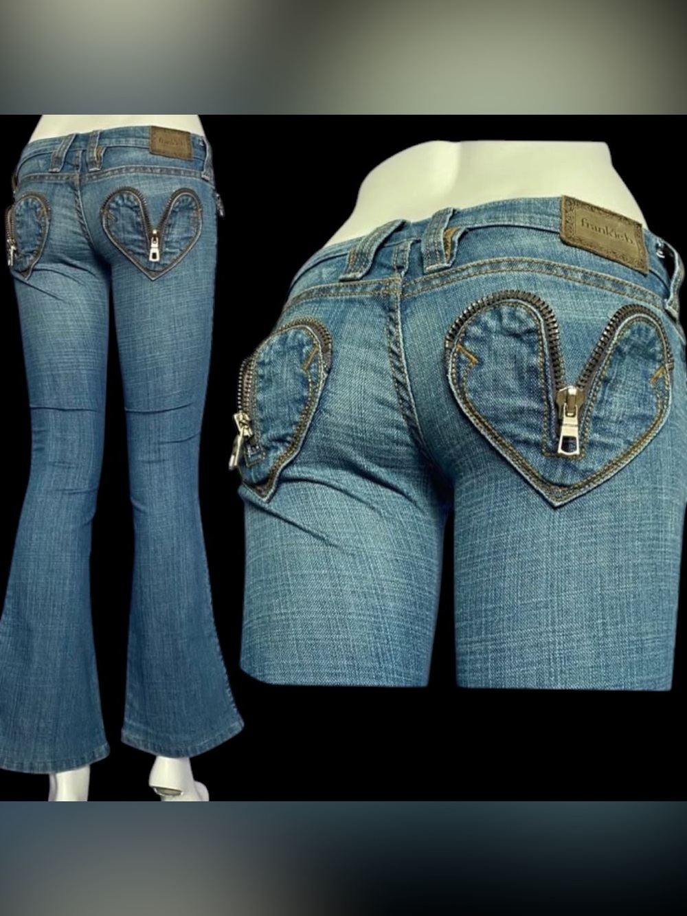 Frankie b Heart pocket jeans